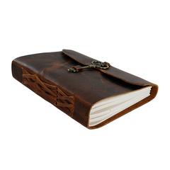 Jurnal Vintage, Copertă Piele Naturală, KR-L004, Krashell
