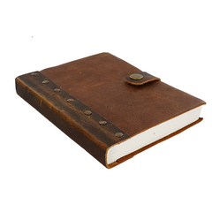 Jurnal Vintage, Copertă Piele Naturală, KR-L006, Krashell