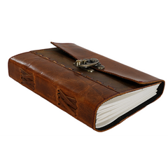 Jurnal Vintage, Copertă Piele Naturală, KR-L008, Krashell