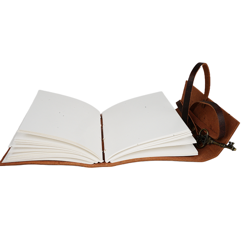 Jurnal Vintage, Copertă Piele Naturală, KR-L009, Krashell