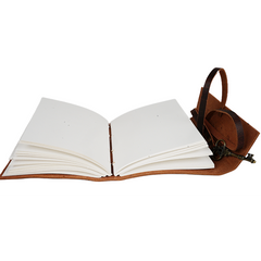 Jurnal Vintage, Copertă Piele Naturală, KR-L009, Krashell