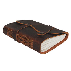 Jurnal Vintage, Copertă Piele Naturală, KR-L010, Krashell