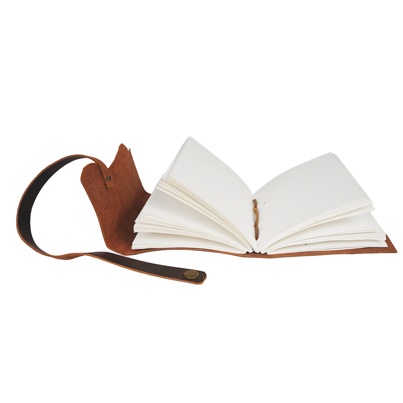 Jurnal Vintage, Copertă Piele Naturală, KR-L010, Krashell