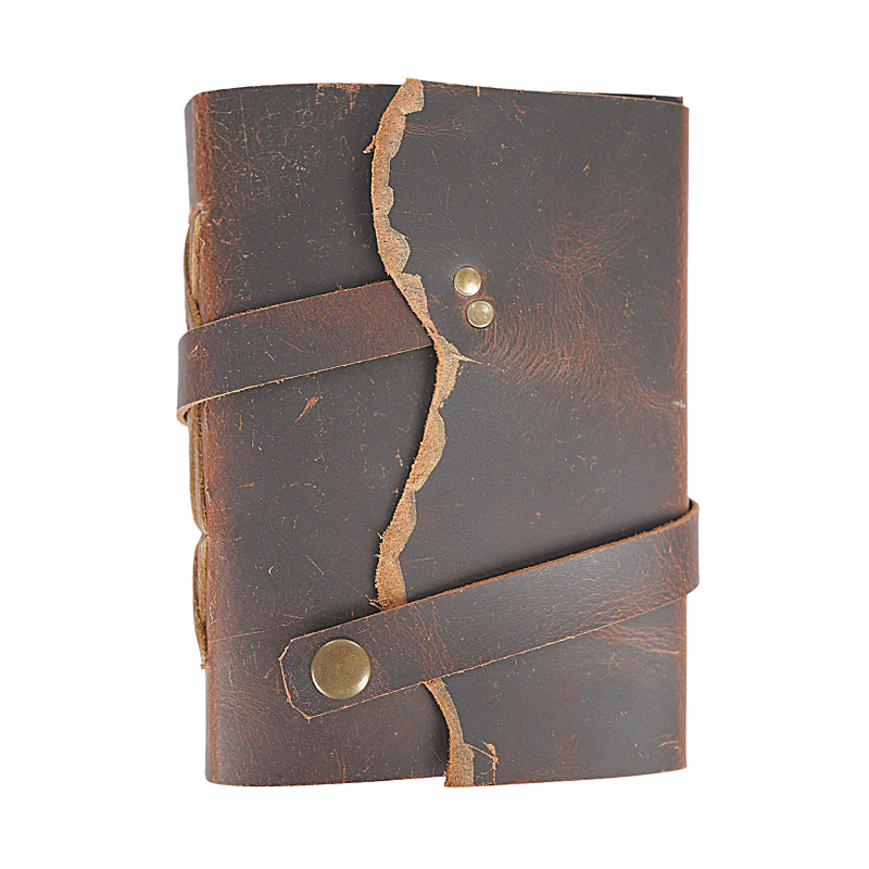 Jurnal Vintage, Copertă Piele Naturală, KR-L010, Krashell