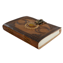 Jurnal Vintage, Copertă Piele Naturală, KR-L014, Krashell