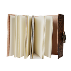 Jurnal Vintage, Copertă Piele Naturală, KR-L014, Krashell