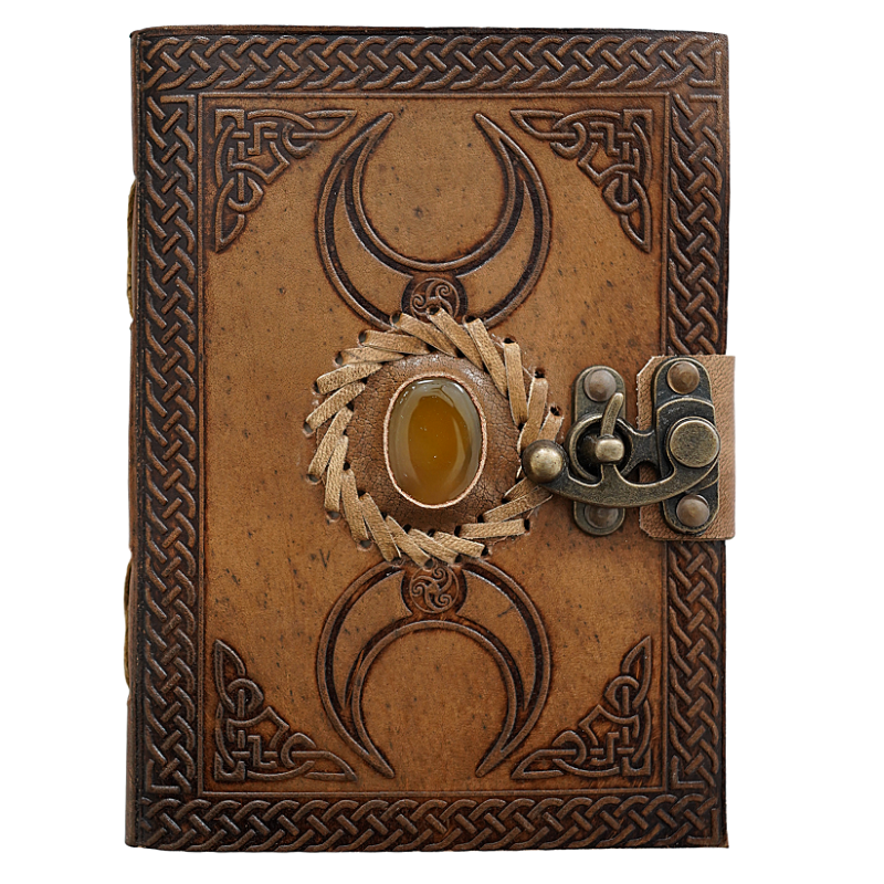 Jurnal Vintage, Copertă Piele Naturală, KR-L014, Krashell