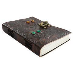 Jurnal Vintage, Copertă Piele Naturală, KR-L017, Krashell