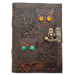 Jurnal Vintage, Copertă Piele Naturală, KR-L017, Krashell