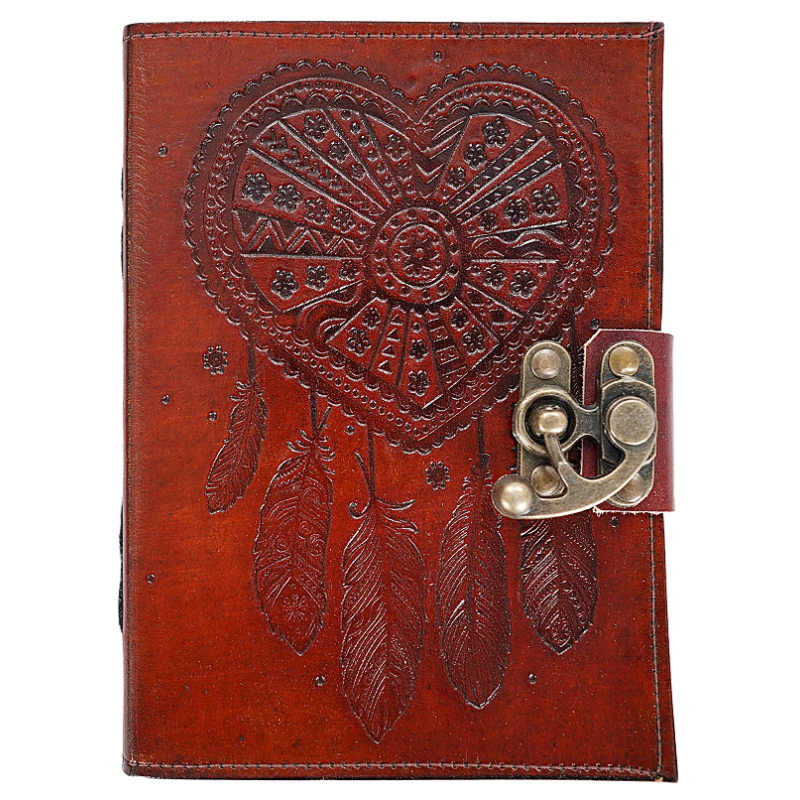 Jurnal Vintage, Copertă Piele Naturală, KR-L019, Krashell