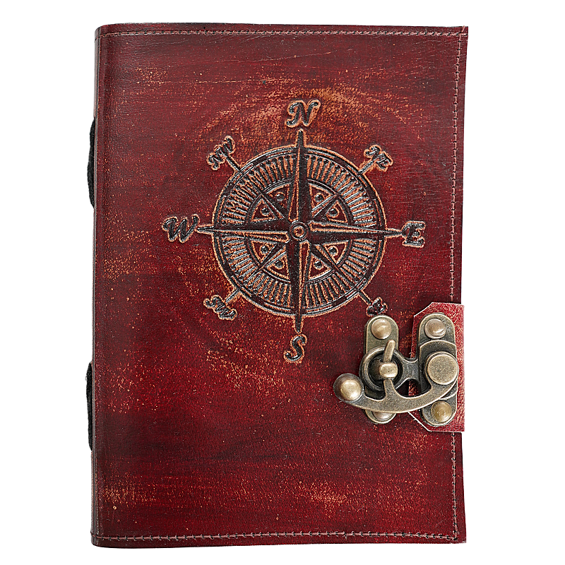 Jurnal Vintage, Copertă Piele Naturală, KR-L022, Krashell