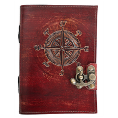 Jurnal Vintage, Copertă Piele Naturală, KR-L022, Krashell