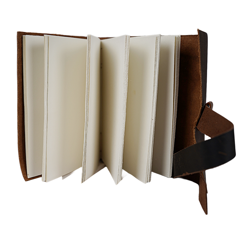 Jurnal Vintage, Copertă Piele Naturală, KR-L025, Krashell
