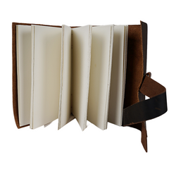 Jurnal Vintage, Copertă Piele Naturală, KR-L025, Krashell