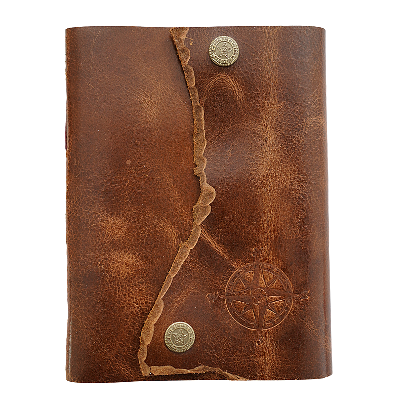 Jurnal Vintage, Copertă Piele Naturală, KR-L003, Krashell
