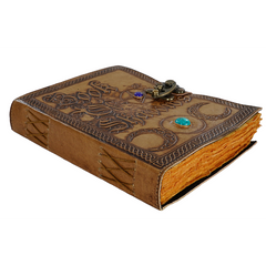 Jurnal Vintage, Copertă Piele Naturală, KDL-405, Krashell