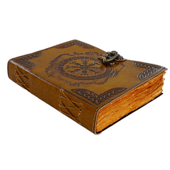 Jurnal Vintage, Copertă Piele Naturală, KDL-023, Krashell