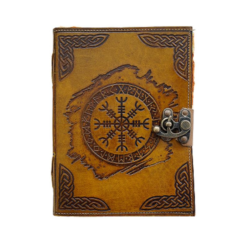 Jurnal Vintage, Copertă Piele Naturală, KDL-023, Krashell