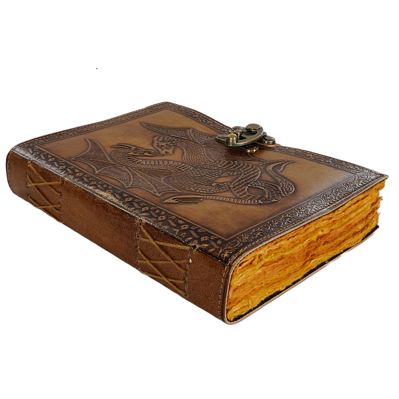 Jurnal Vintage, Copertă Piele Naturală, KDL-413, Krashell