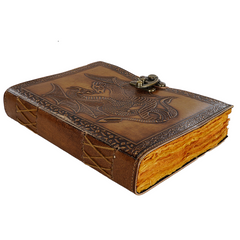 Jurnal Vintage, Copertă Piele Naturală, KDL-413, Krashell