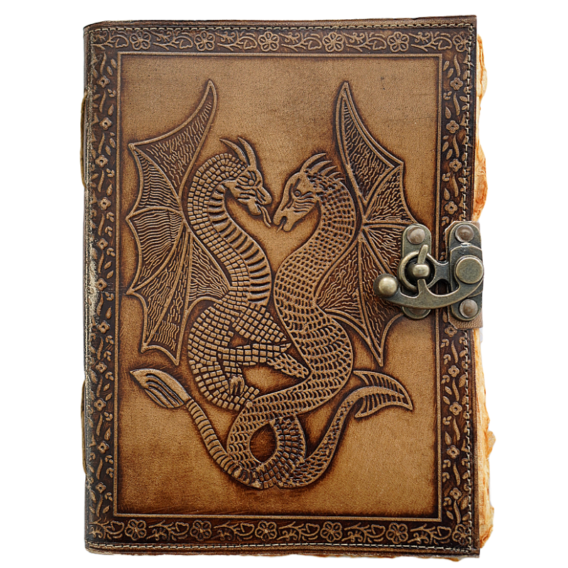 Jurnal Vintage, Copertă Piele Naturală, KDL-413, Krashell