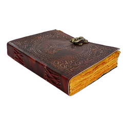 Jurnal Vintage, Copertă Piele Naturală, KDL-604, Krashell