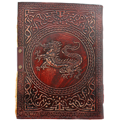 Jurnal Vintage, Copertă Piele Naturală, KDL-604, Krashell