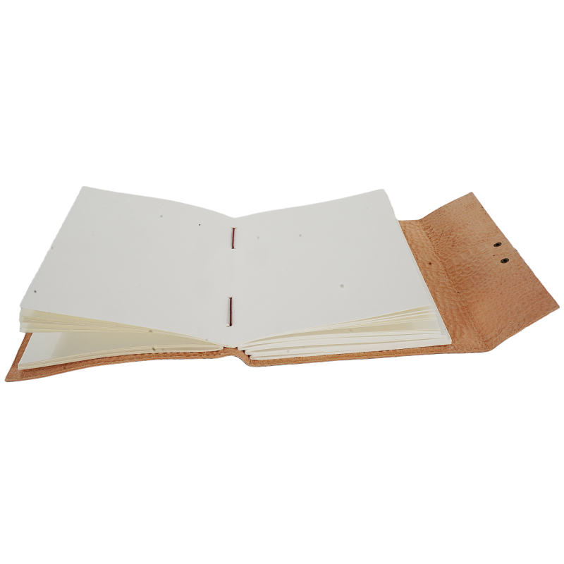 Jurnal Vintage, Copertă Piele Naturală, KR-L001, Krashell