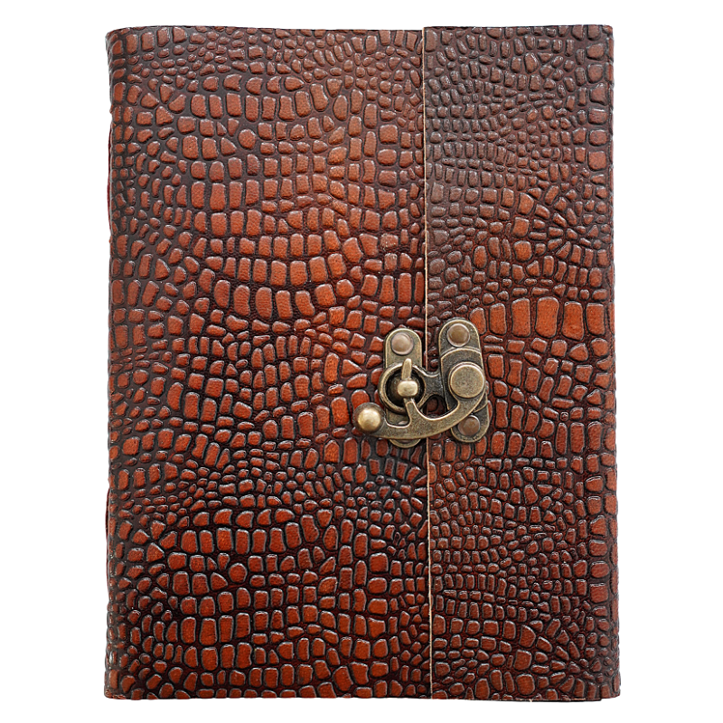 Jurnal Vintage, Copertă Piele Naturală, KR-L001, Krashell