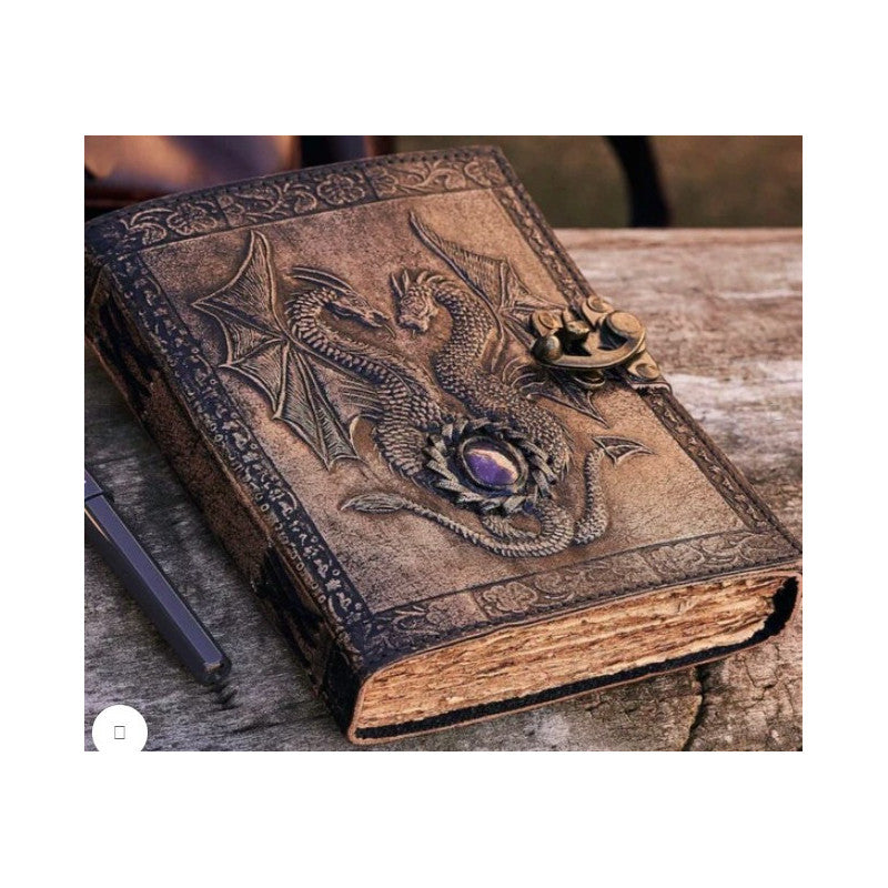 Jurnal Vintage, Copertă Piele Naturală, KDL-503, Krashell