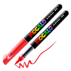 Markere cu Vopsea Acrilică, Vârf Pensulă, 36 culori/set, MOCALO M&G
