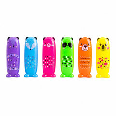 Textmarkere, Mini Animăluțe, 6 culori / set, MK408/6, Daco