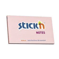 Notes Autoadeziv Pastel, 76 x 127 mm, 100 file, Stick"n