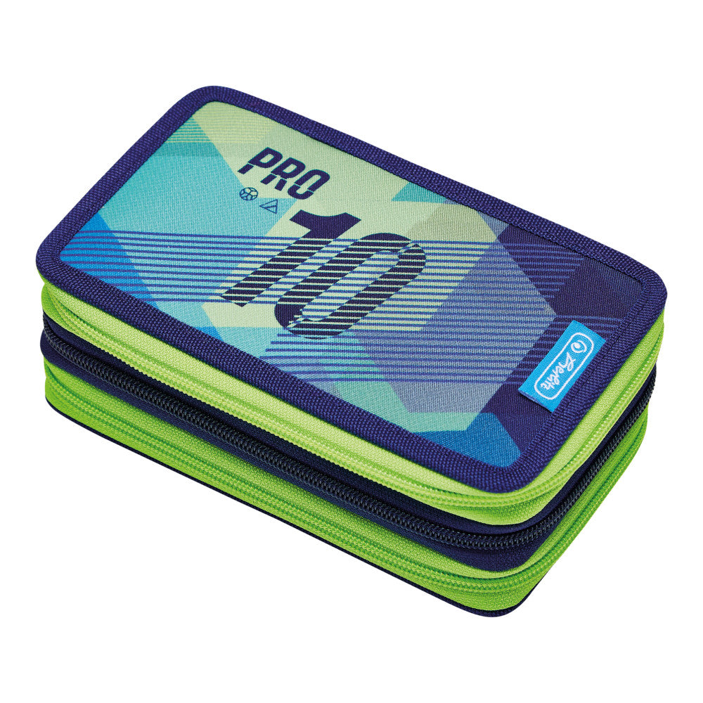 Penar Echipat, 3 Fermoare, 31 Piese, Motiv Green Goal, Herlitz
