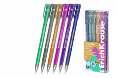 Set Pix cu Gel, G-Cube Glitter Stick , 6 buc/set, 1.0 mm, ErichKrause