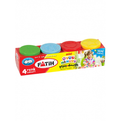 Plastilină Ușoară, 4 culori neon, Modeling Dough Fatih