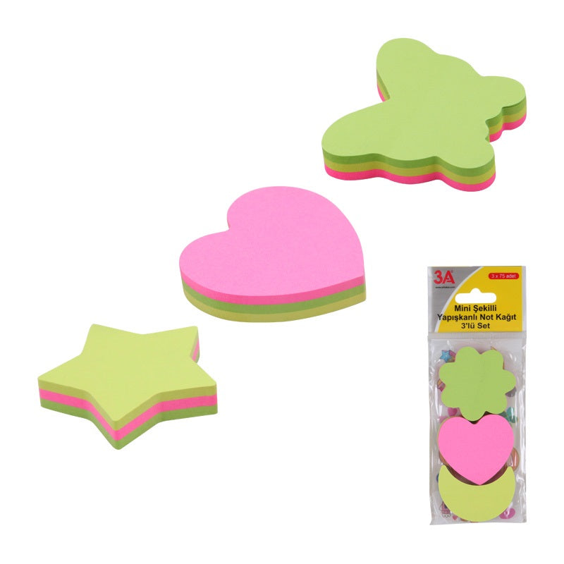 Set Notes Adeziv Forme, 3 forme/ set,  ARK