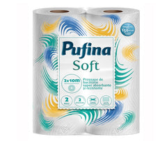 Prosop Bucătărie, 2 straturi, 2 x 10m, 2 role, Pufina