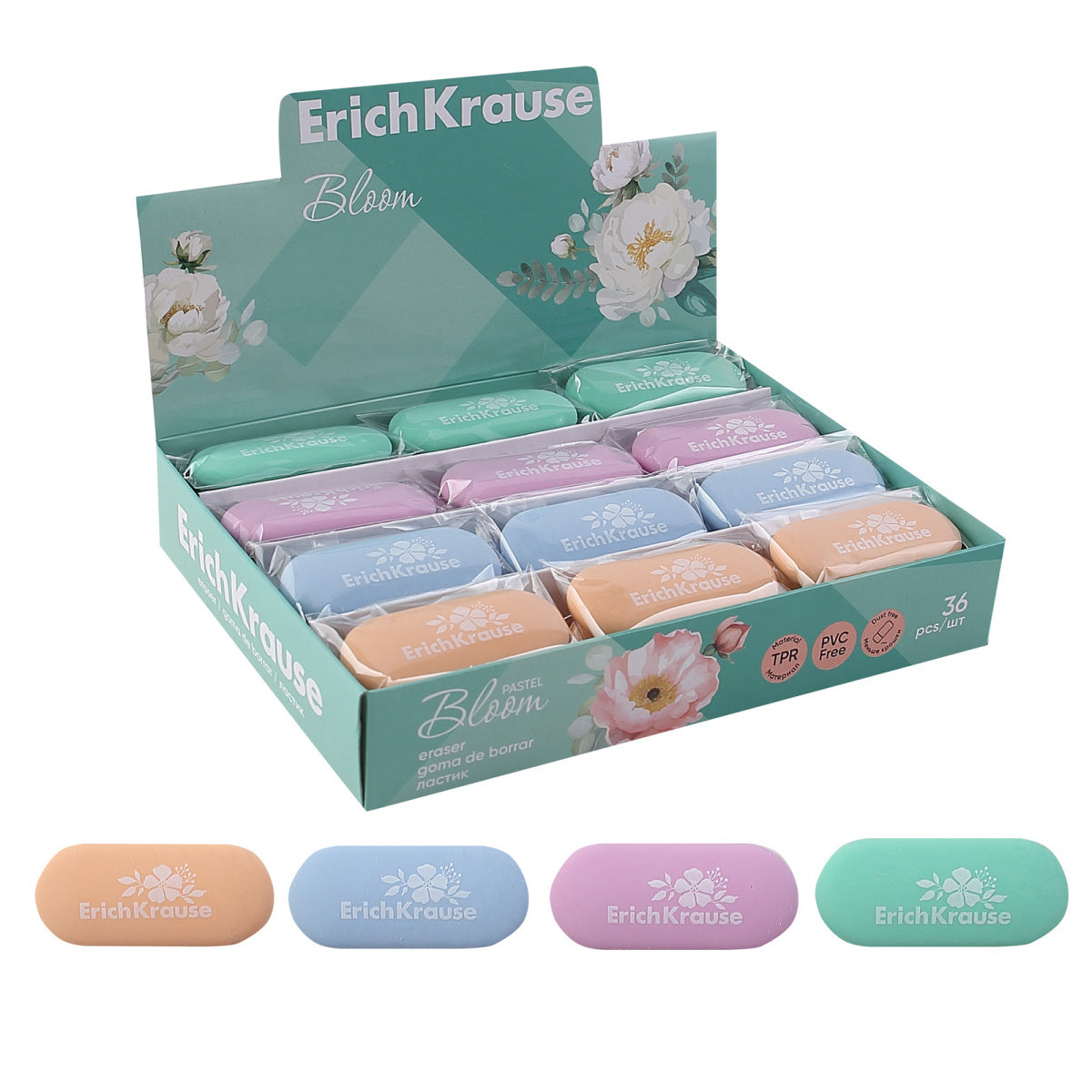 Radieră Pastel Bloom, ErichKrause
