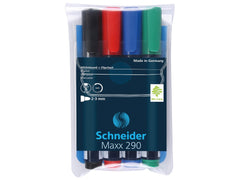 Marker Whiteboard și Flipchart, Maxx 290, 4 buc/set, Schneider