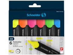 Textmarker Job, 6 buc/set, Schneider