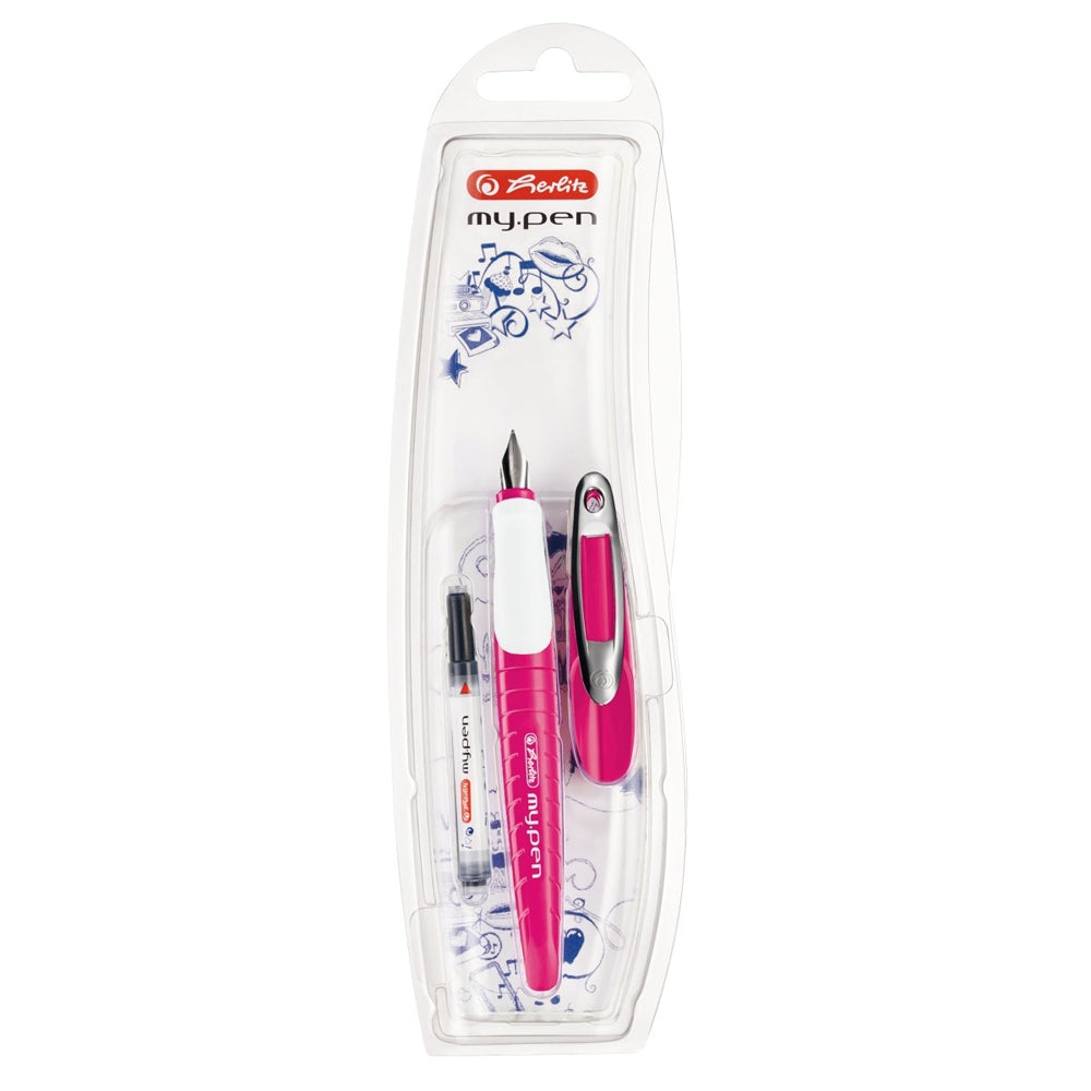 Stilou My.Pen, Peniță M, Roz / Alb, Herlitz