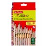 Set Creioane Colorate Triunghiulare, 12 Culori, Trilino, Herlitz, 10412062