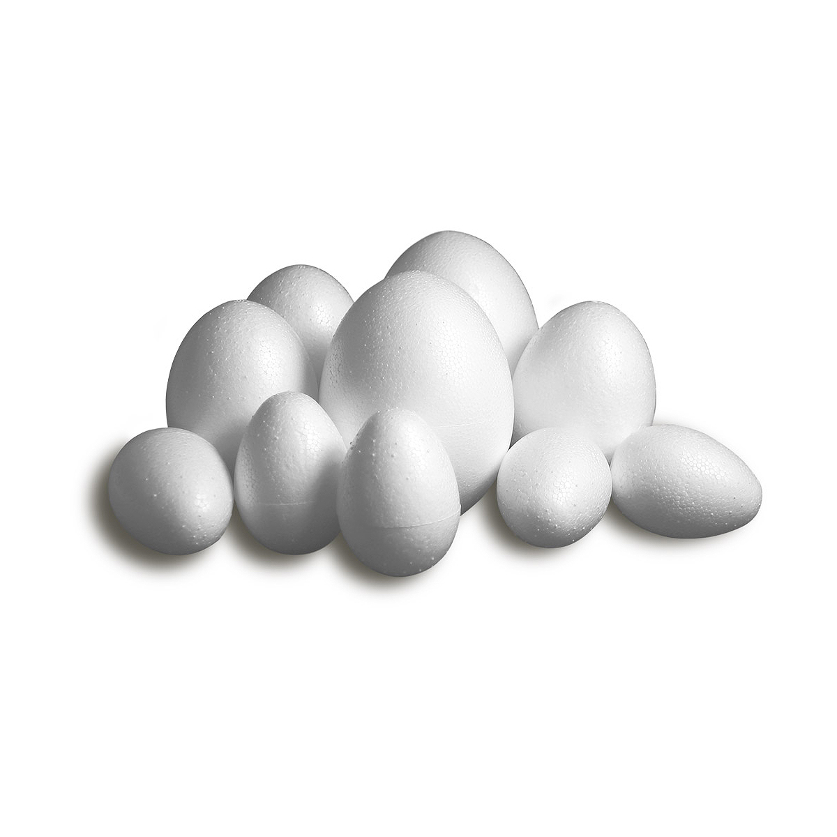 Set Ouă din Polistiren, Diferite Dimensiuni, Meyco, 43060, 43061, 43062