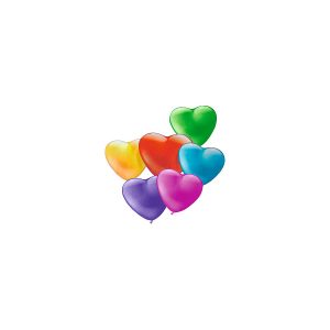 Set Baloane Mini, Formă de Inimă, Diverse Culori, 20 Bucăți, Herlitz, 40011677